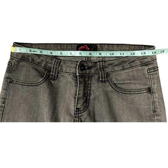 Forever 21 Gray Mid-Rise Skinny Jeans Womens Size 26 - Picture 6 of 8